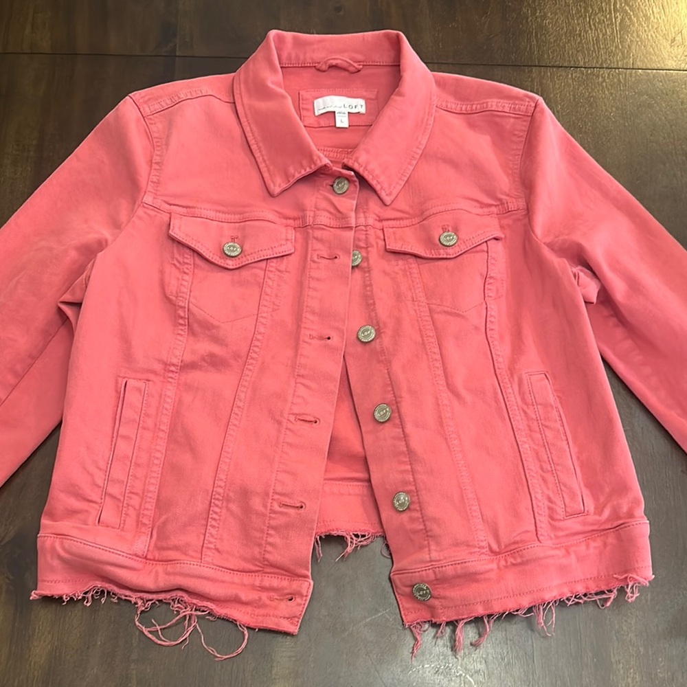 Women's Pink Denim Jacket
